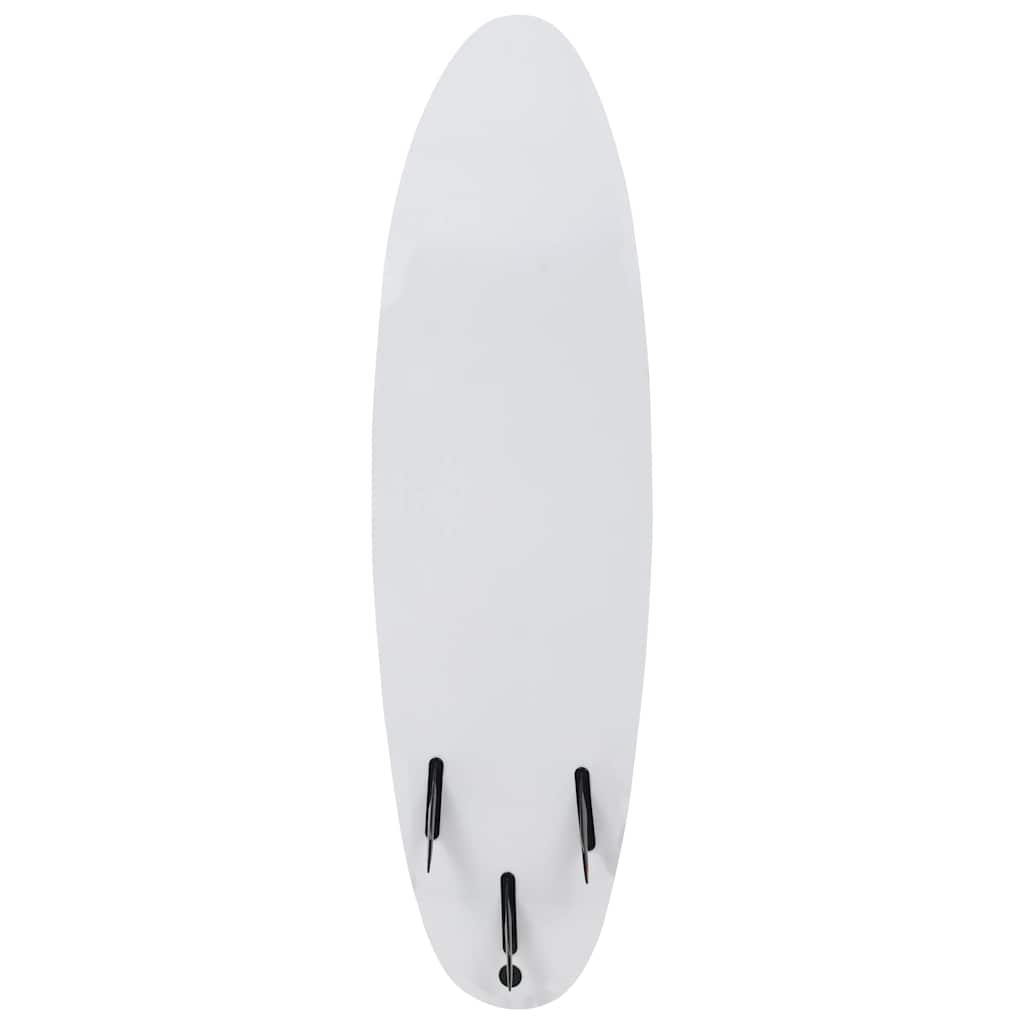 surfboard 170 cm blå og cremefarvet