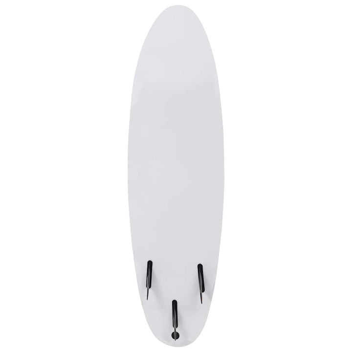 surfboard 170 cm blå og cremefarvet