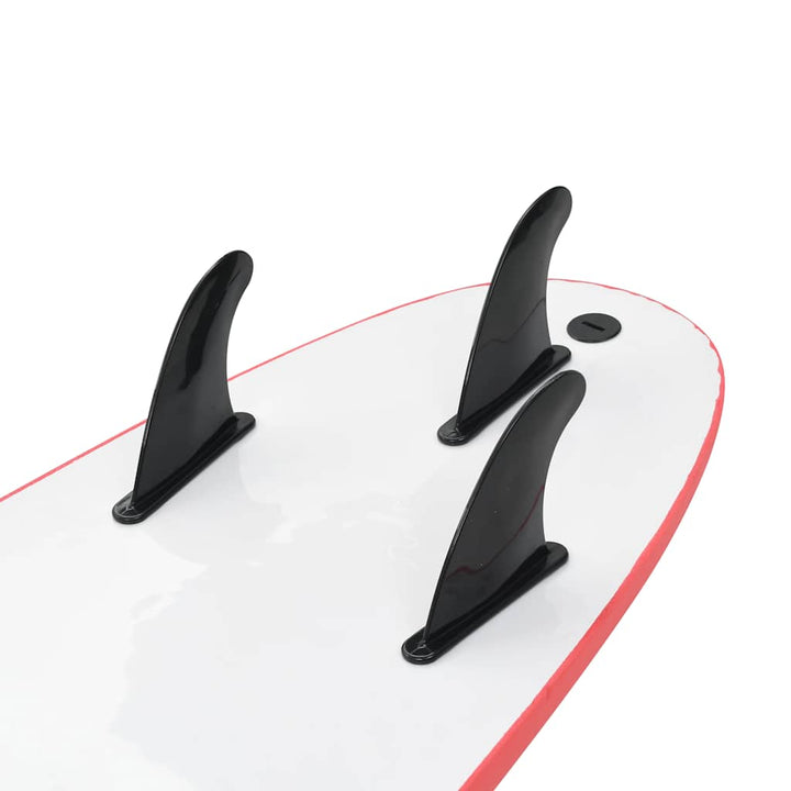 surfbræt 170 cm stribet