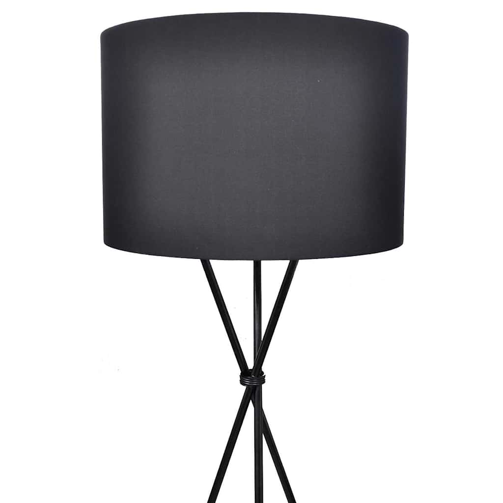 gulvlampe med stativ sort 139 cm
