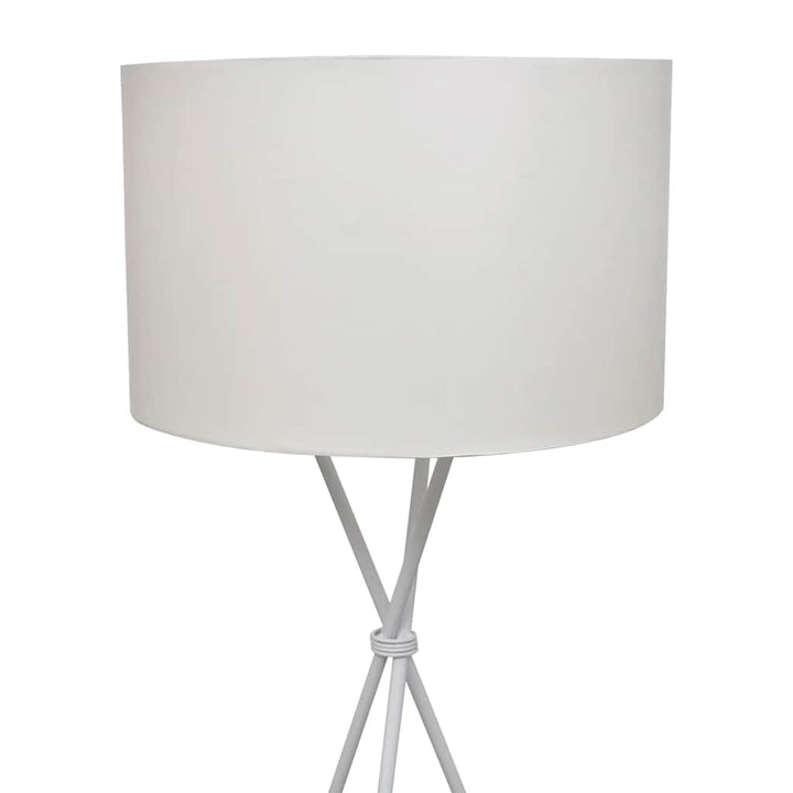 gulvlampe med stativ hvid 139 cm