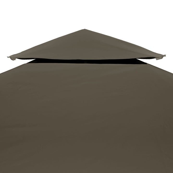 pavillontopdække i 2 lag 310 g/m² 4 x 3 m gråbrun