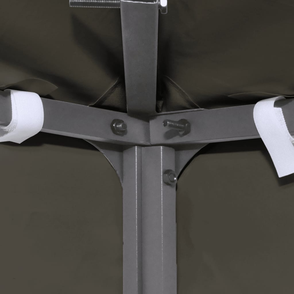pavillontopdække i 2 lag 310 g/m² 4 x 3 m gråbrun