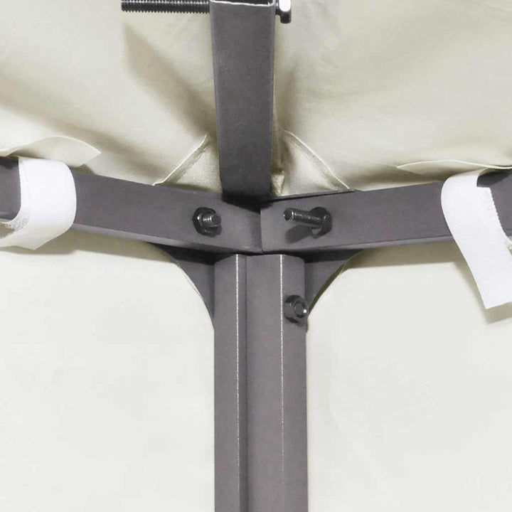 pavillontopdække 310 g/m² 4 x 3 m cremehvid