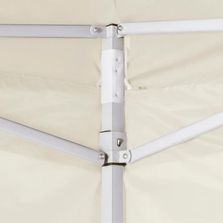 foldbart telt med 2 vægge 291x291x315 cm cremefarvet