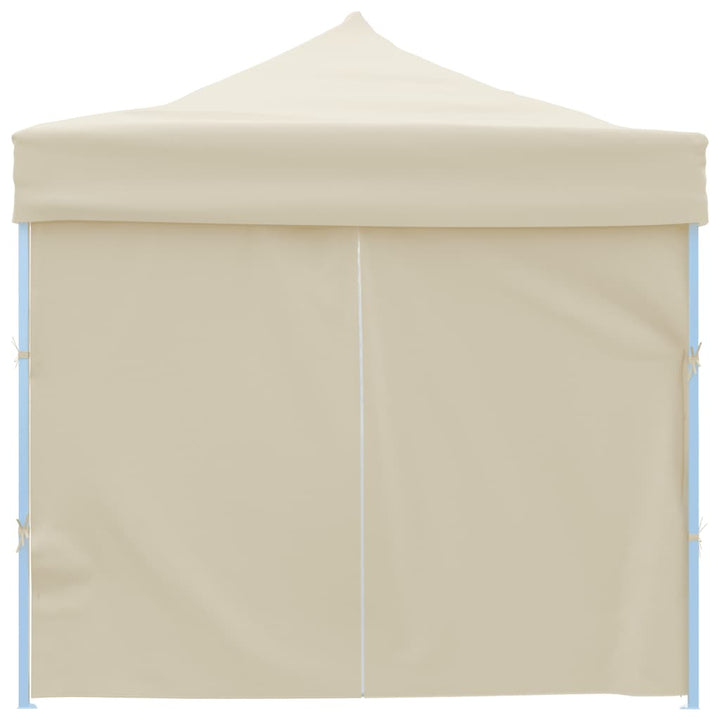 foldbart pop op-festtelt med 8 sidevægge 870x291x315 cm cremefarvet