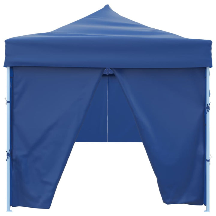 foldbart pop up-festtelt med 8 sidevægge 870x291x315 cm blå