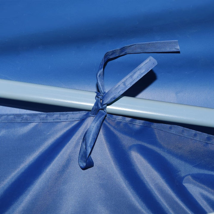 foldbart pop up-festtelt med 8 sidevægge 870x291x315 cm blå