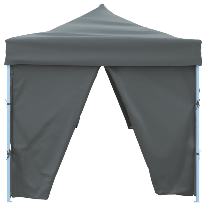foldbart pop op-festtelt med 8 sidevægge 870x291x315 cm antracitgrå