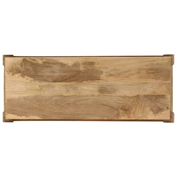 konsolbord massivt mangotræ 118 x 38 x 76 cm