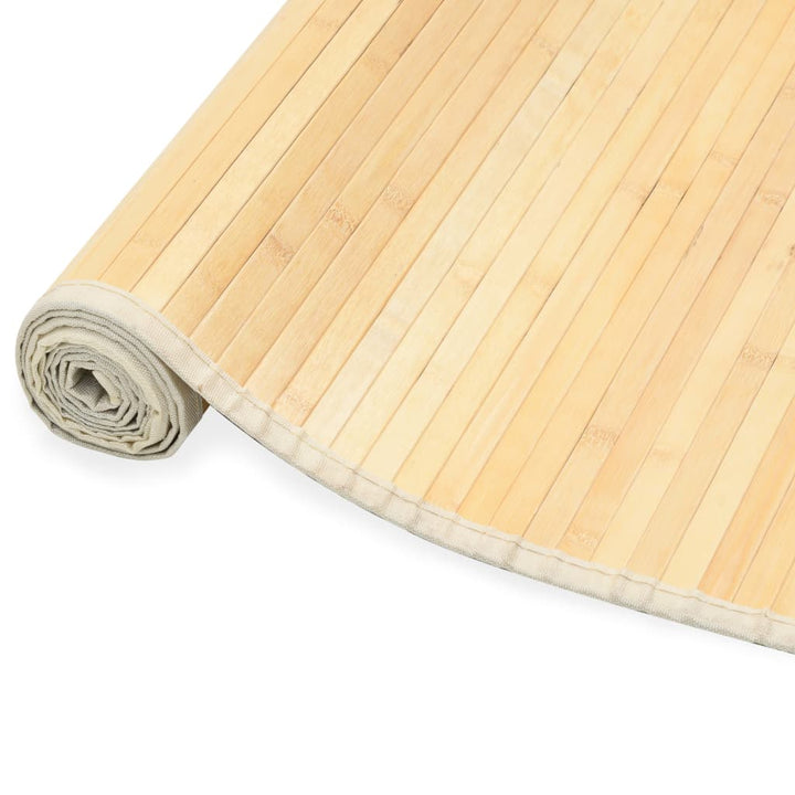 gulvtæppe 80x200 cm bambus naturfarvet