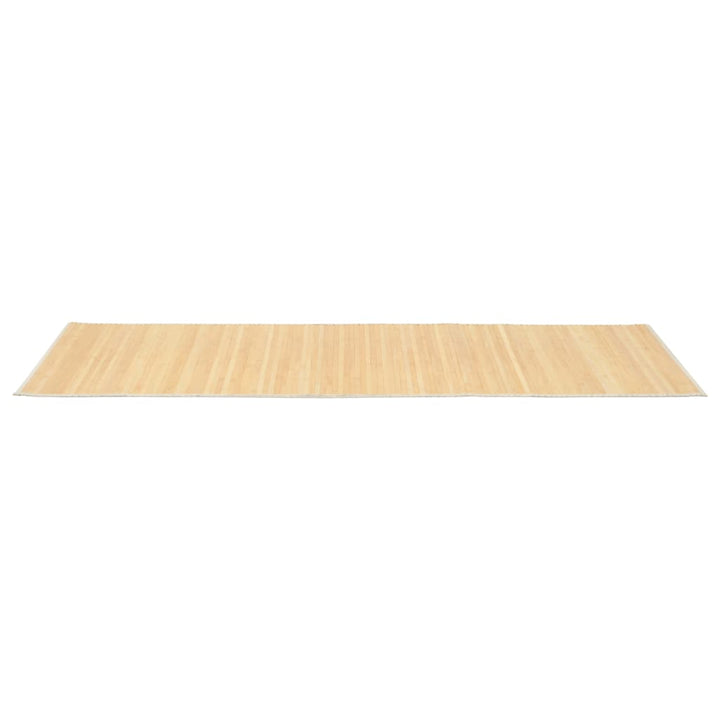 gulvtæppe 80x200 cm bambus naturfarvet
