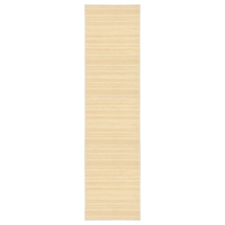 gulvtæppe 80x300 cm bambus naturfarvet