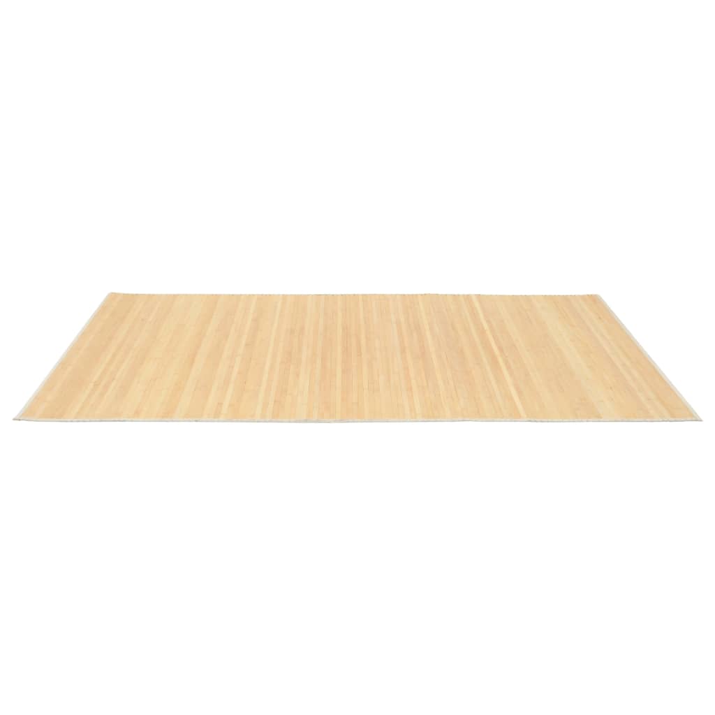 gulvtæppe 100x160 cm bambus naturfarvet
