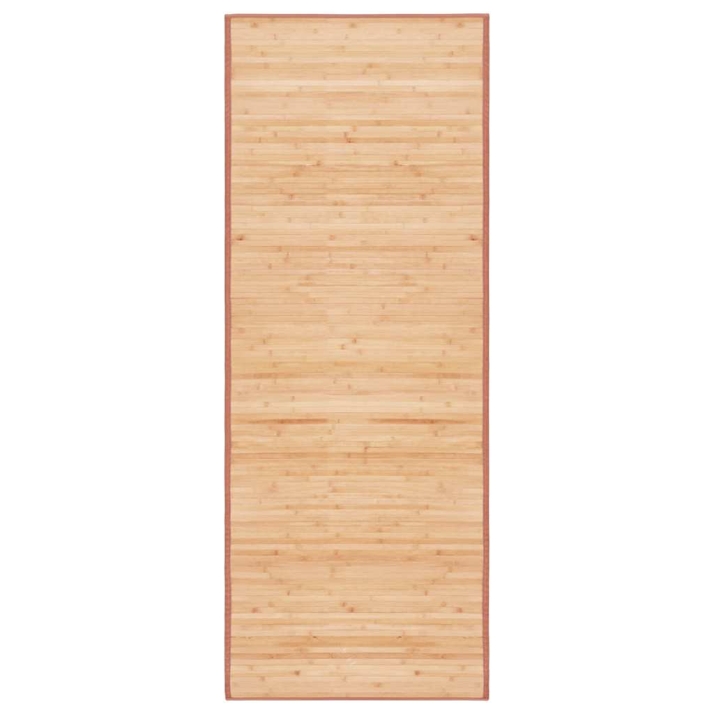 gulvtæppe 80x200 cm bambus brun
