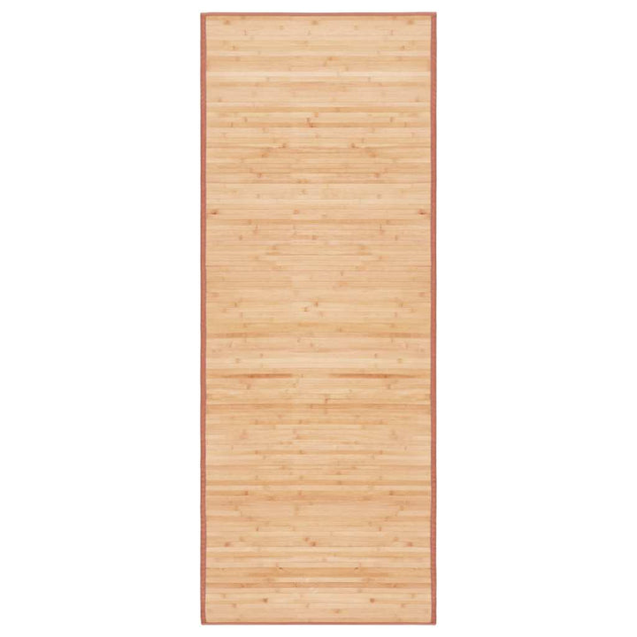 gulvtæppe 80x200 cm bambus brun
