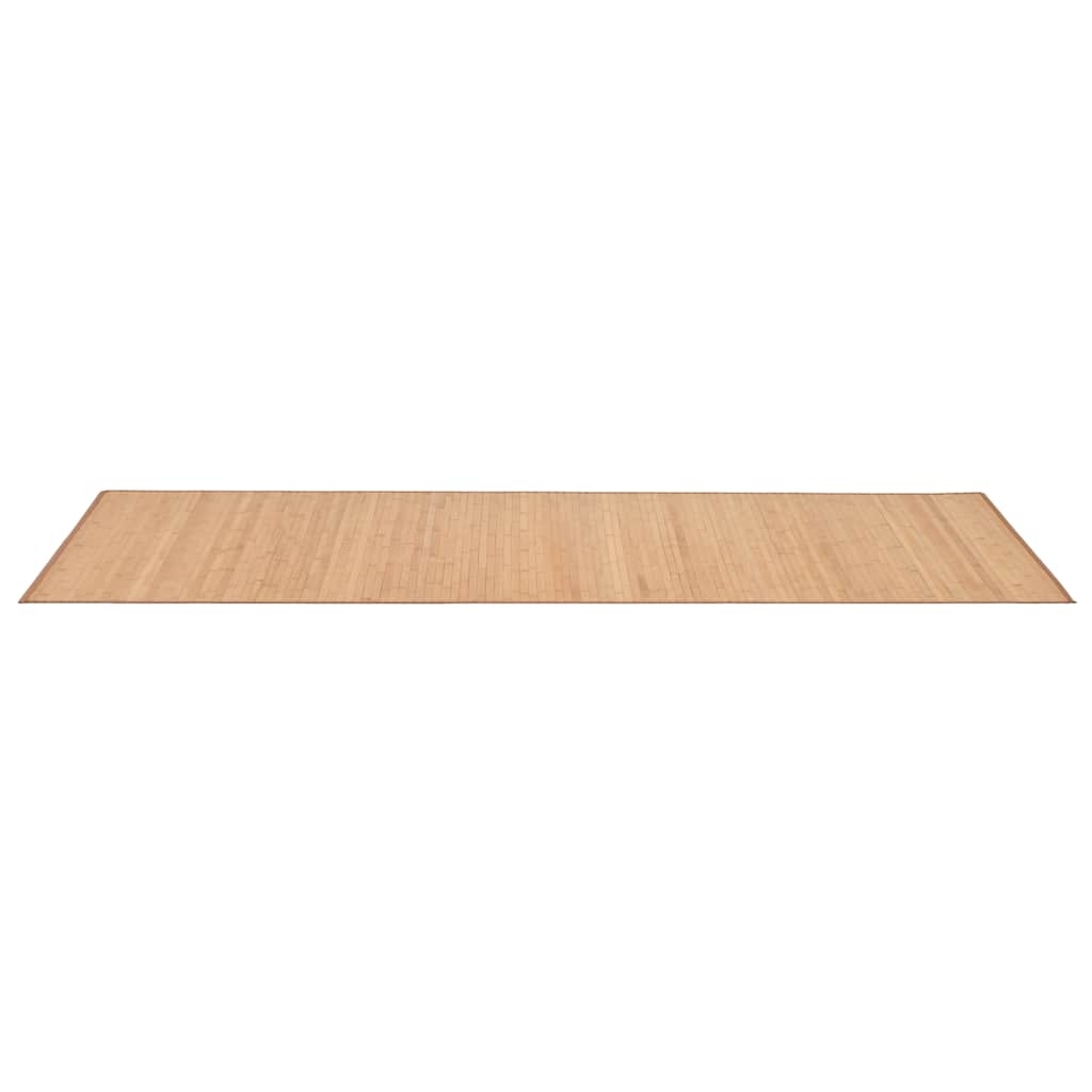 gulvtæppe 80x200 cm bambus brun