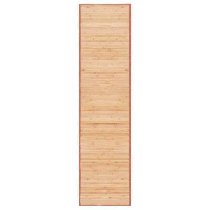 gulvtæppe 80x300 cm bambus brun