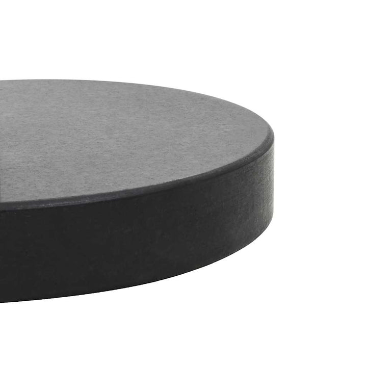 parasolfod granit 30 kg rund sort