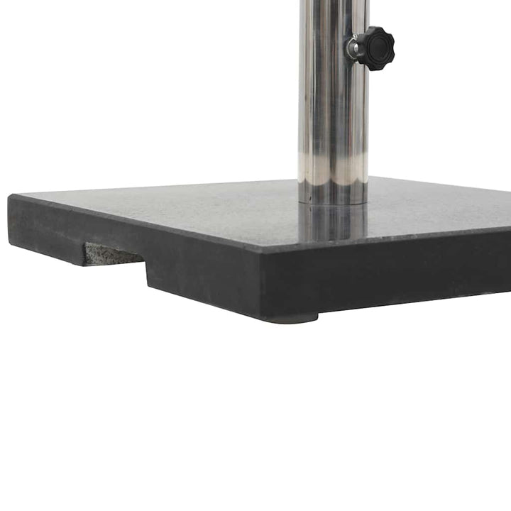 parasolfod granit 20 kg firkantet sort