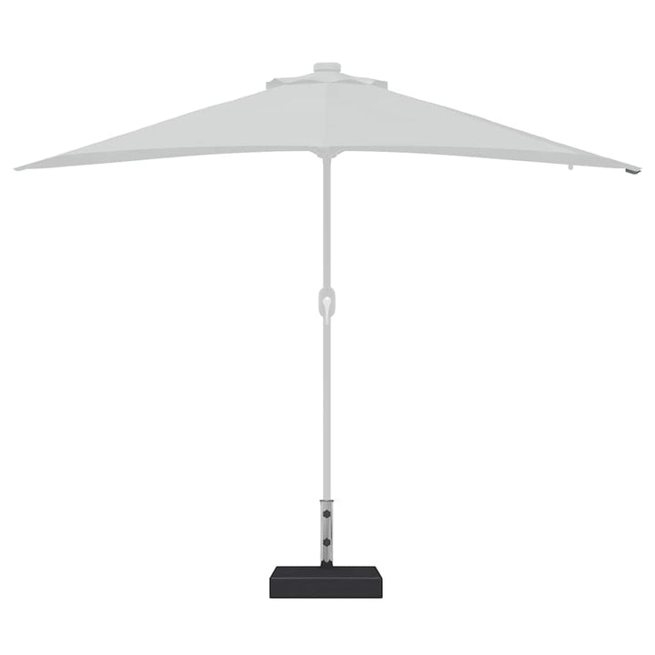 parasolfod granit 25 kg rektangulær sort