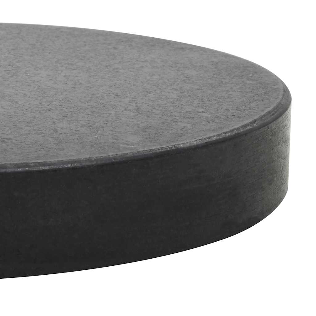 parasolfod granit 20 kg rund sort