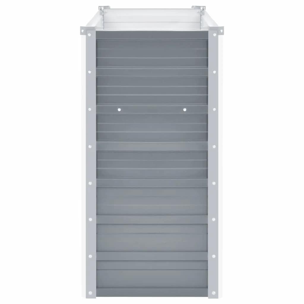 højbed 160x40x77 cm galvaniseret stål grå