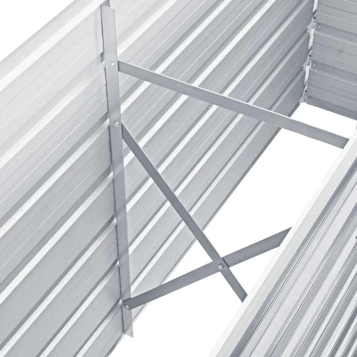 højbed 160x40x77 cm galvaniseret stål grå