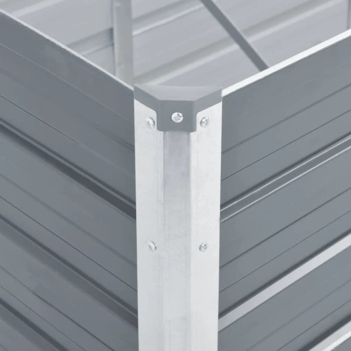 højbed 160x40x77 cm galvaniseret stål grå