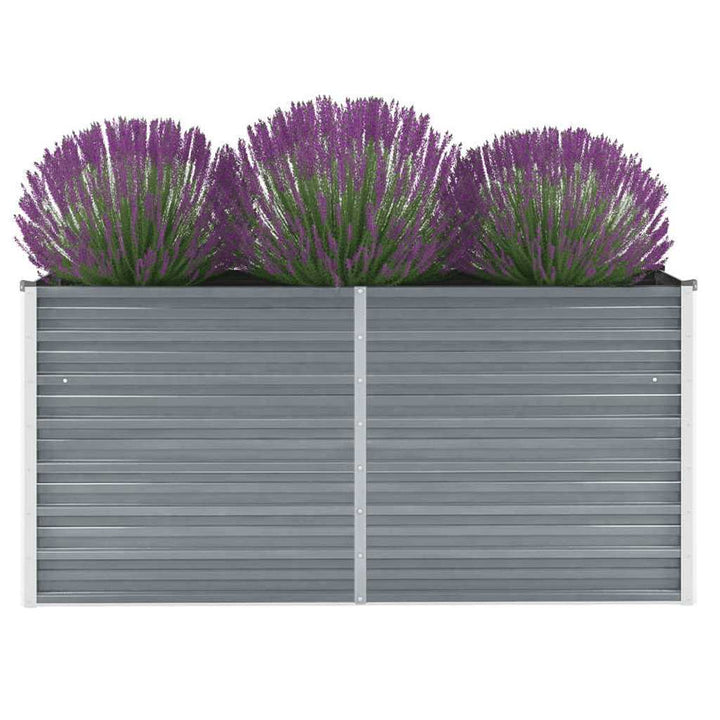 højbed 160x40x77 cm galvaniseret stål grå