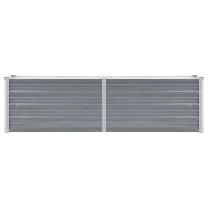 forhøjet plantekasse 160x40x45 cm galvaniseret stål grå