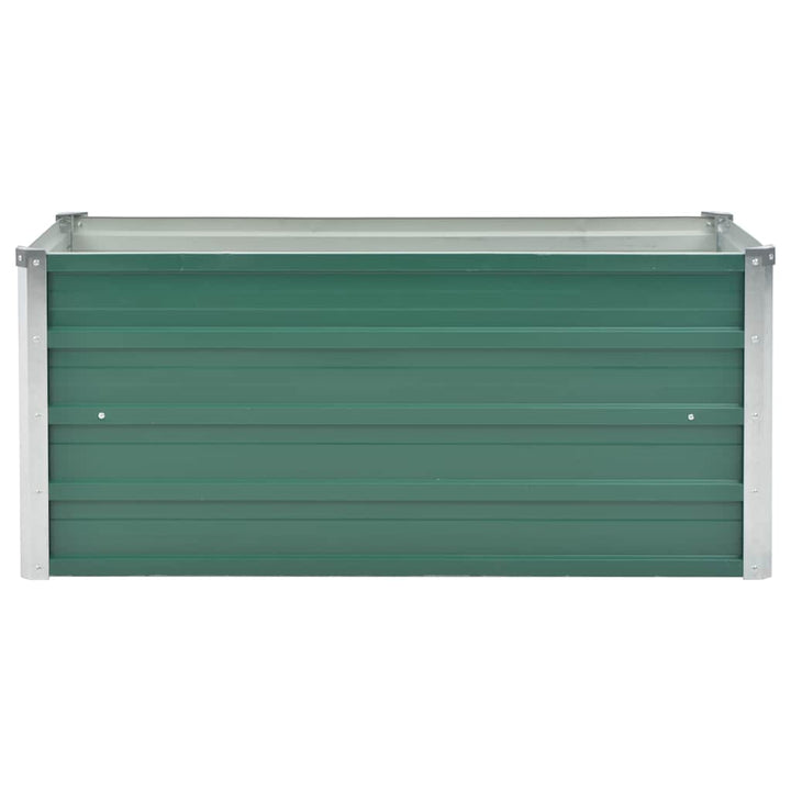 forhøjet plantekasse 100x40x45 cm galvaniseret stål grøn