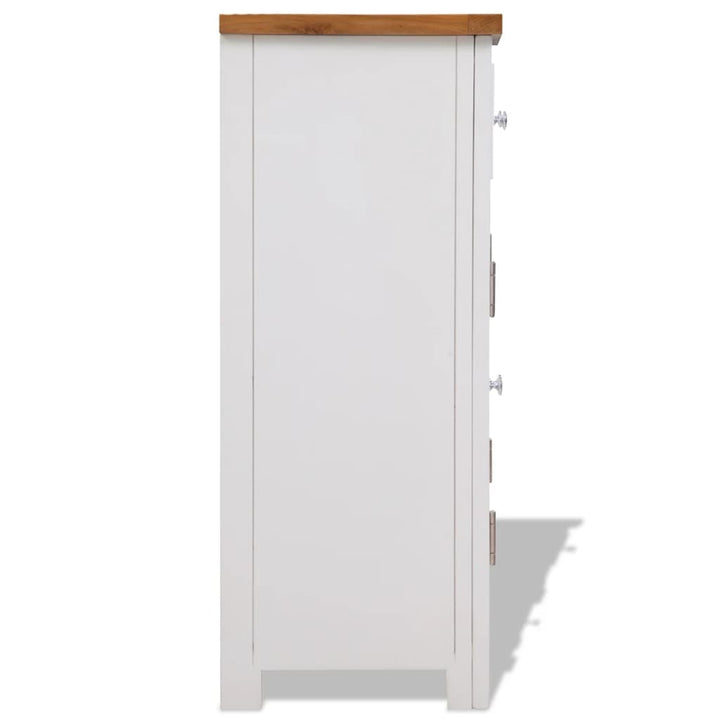 skænk 90x33,5x83 cm massivt egetræ