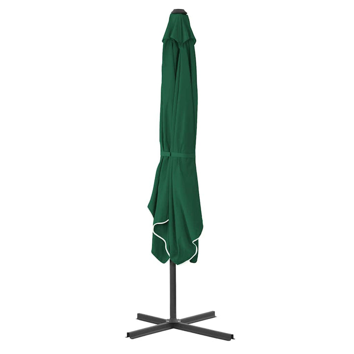 parasol 250x250 cm stålstang grøn