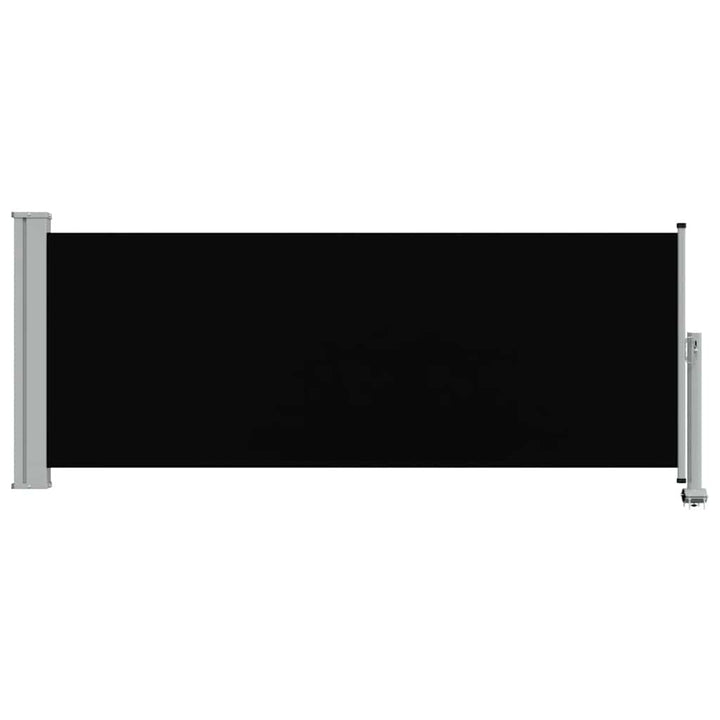 sammenrullelig sidemarkise til terrassen 100 x 300 cm sort