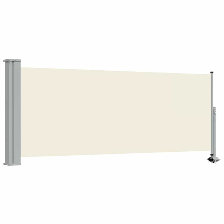 sammenrullelig sidemarkise 100 x 300 cm cremefarvet