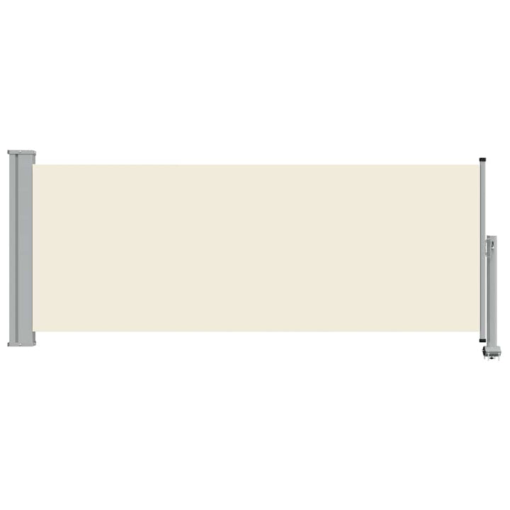 sammenrullelig sidemarkise 100 x 300 cm cremefarvet