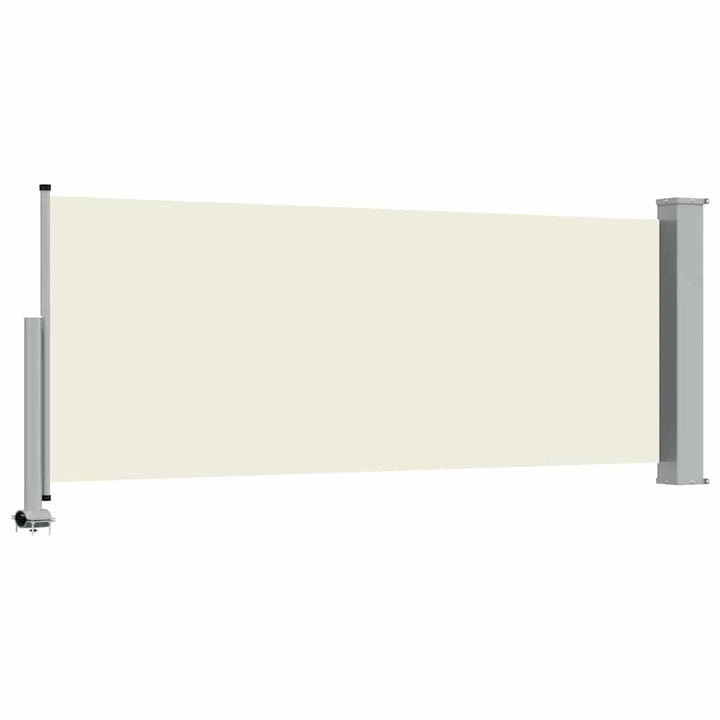 sammenrullelig sidemarkise 100 x 300 cm cremefarvet