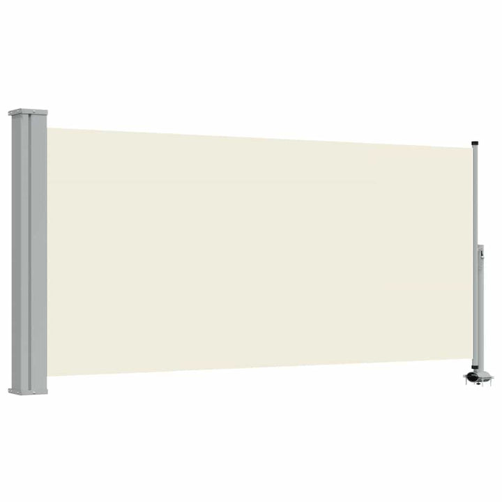 sammenrullelig sidemarkise til terrassen 120x300 cm creme