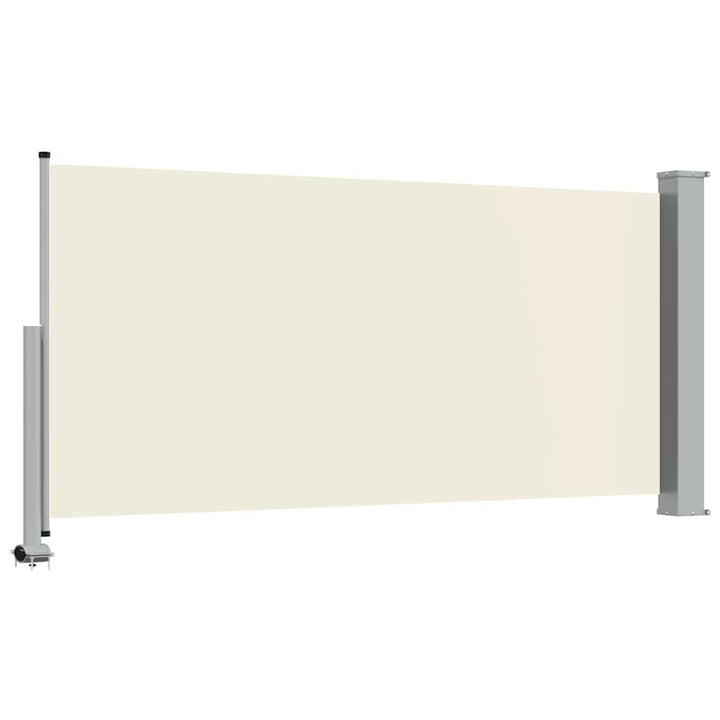 sammenrullelig sidemarkise til terrassen 120x300 cm creme