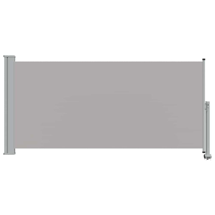 sammenrullelig sidemarkise til terrassen 120 x 300 cm grå