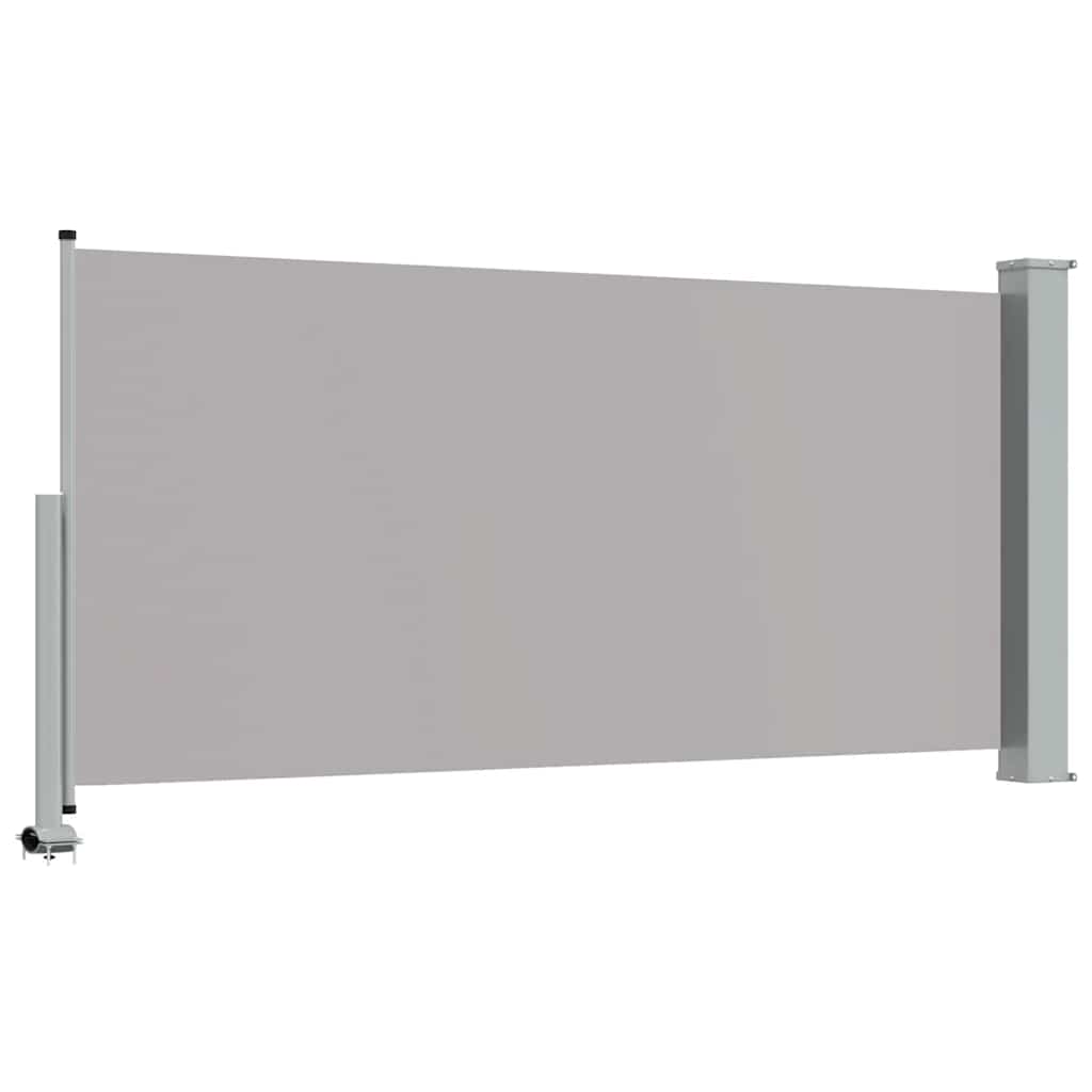 sammenrullelig sidemarkise til terrassen 120 x 300 cm grå