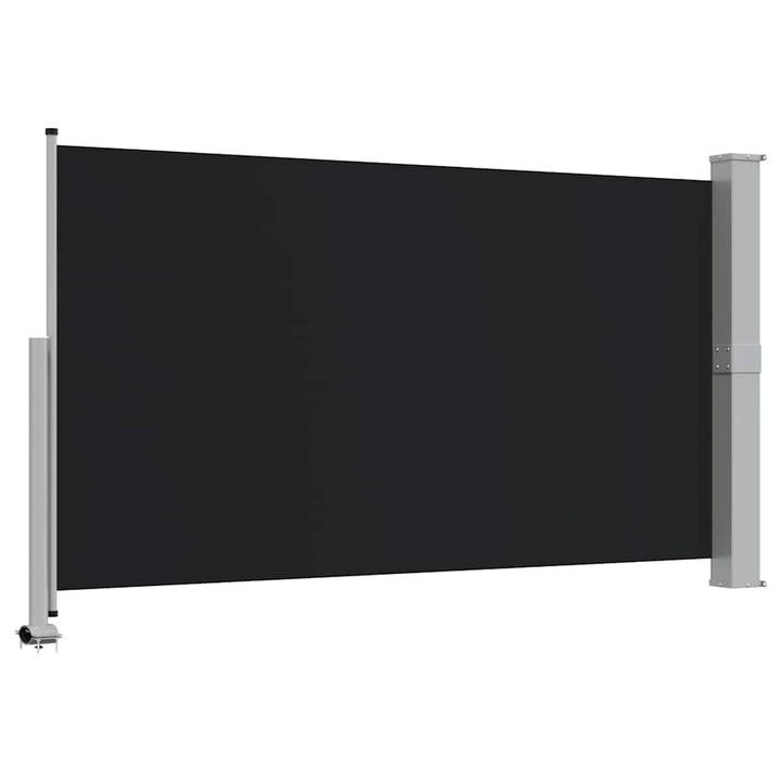 sammenrullelig sidemarkise til terrassen 140 x 300 cm sort