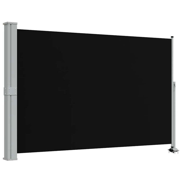 sammenrullelig sidemarkise til terrassen 160 x 300 cm sort