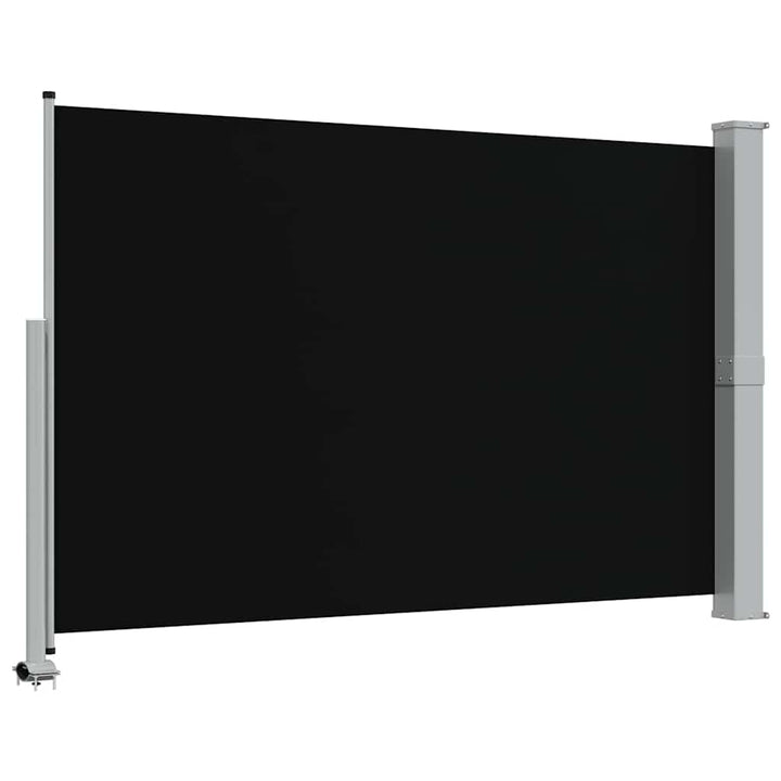 sammenrullelig sidemarkise til terrassen 160 x 300 cm sort
