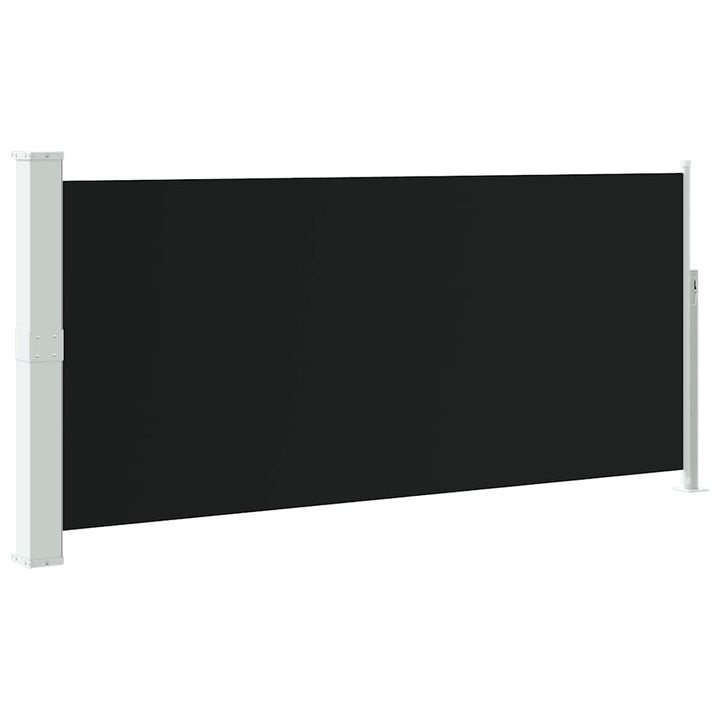 sammenrullelig sidemarkise 140x300 cm sort