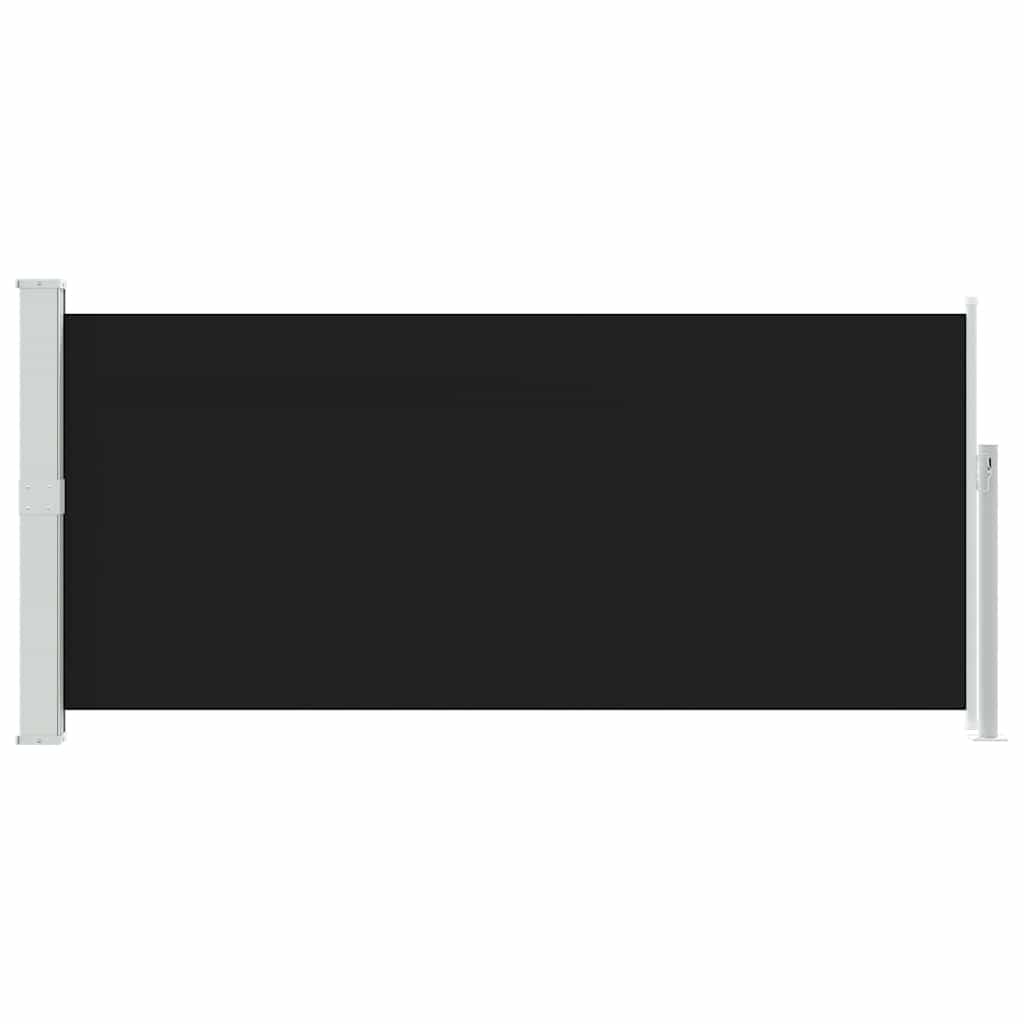 sammenrullelig sidemarkise 140x300 cm sort