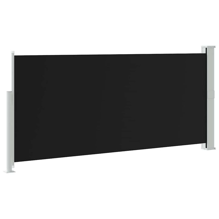 sammenrullelig sidemarkise 140x300 cm sort