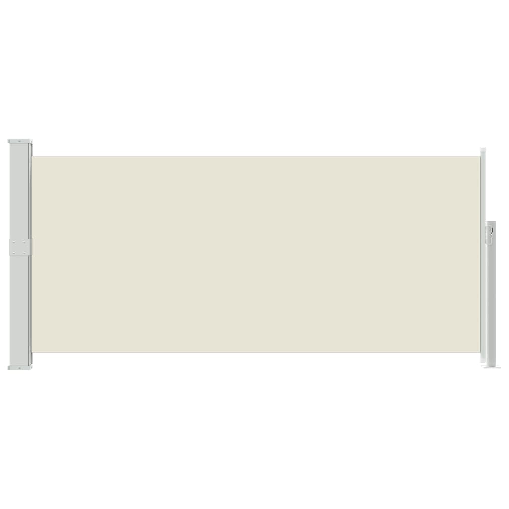 sammenrullelig sidemarkise 140 x 300 cm cremefarvet