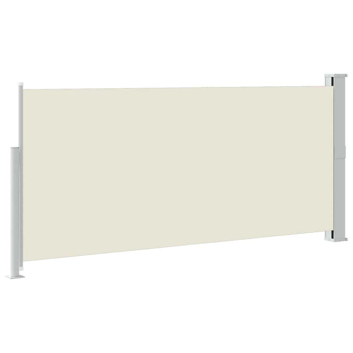 sammenrullelig sidemarkise 140 x 300 cm cremefarvet